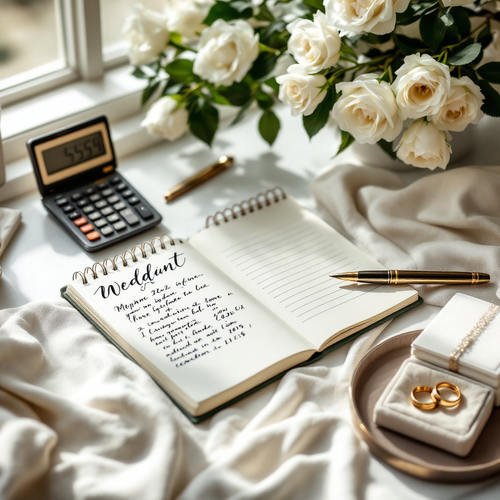 Budgetplanung zeigt wie viel eine Hochzeit im Durchschnitt kostet